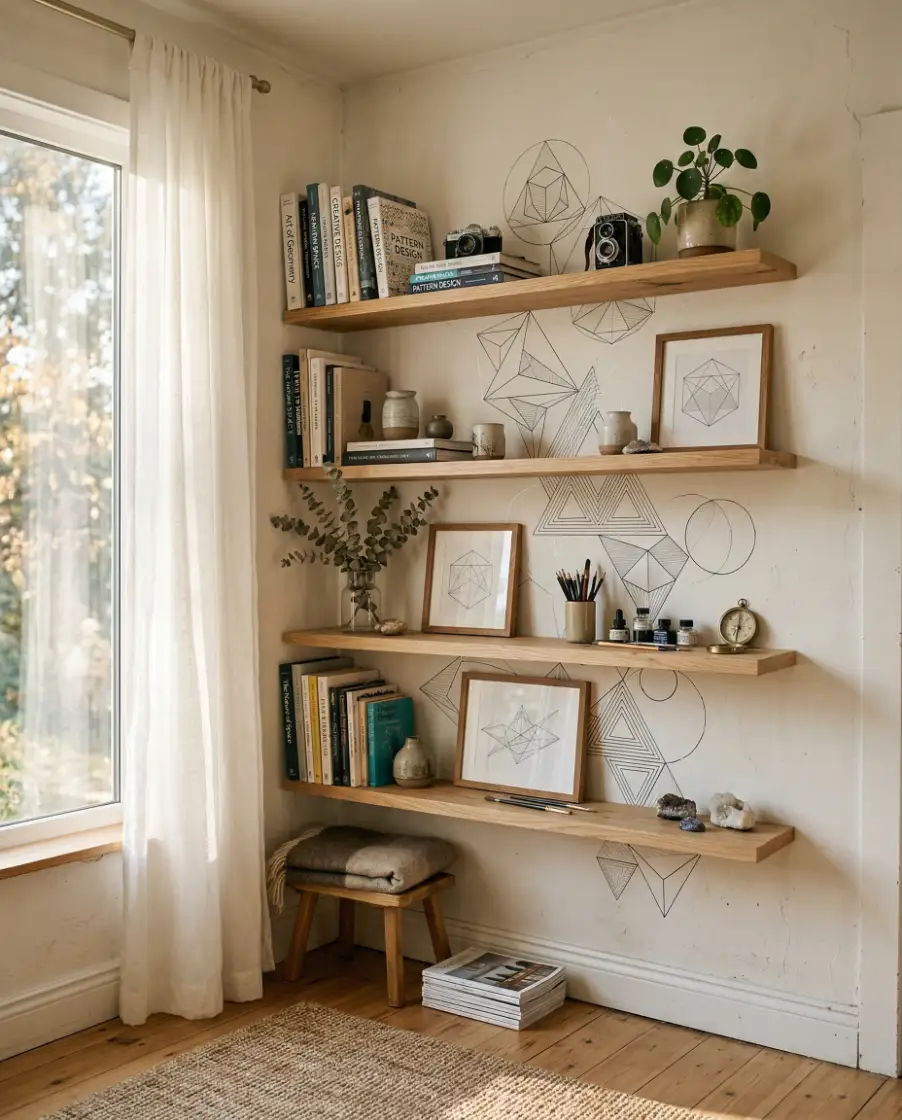 Creative DIY Shelf Wall Designs 2