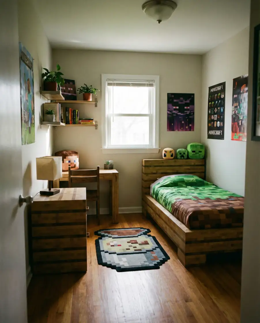 Cute Game Bedroom for Small Builds 1