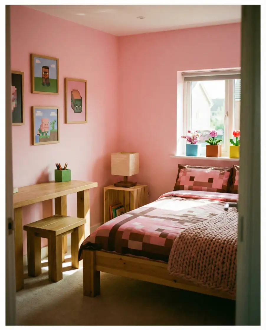 Cute Pink Starter Bedroom 1