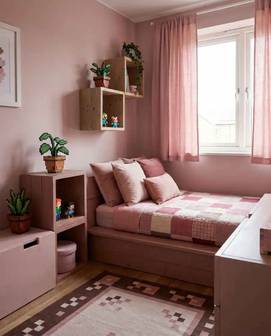 Cute Pink Starter Bedroom 2