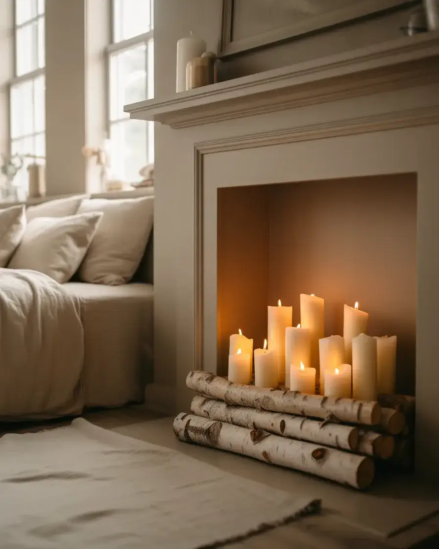 Decorating an Unused Fireplace 1