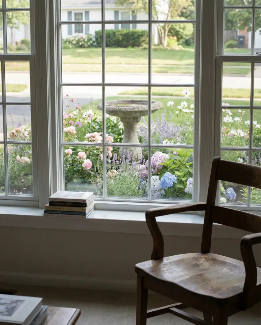 Decorative Front Yard Bird Bath Garden 1