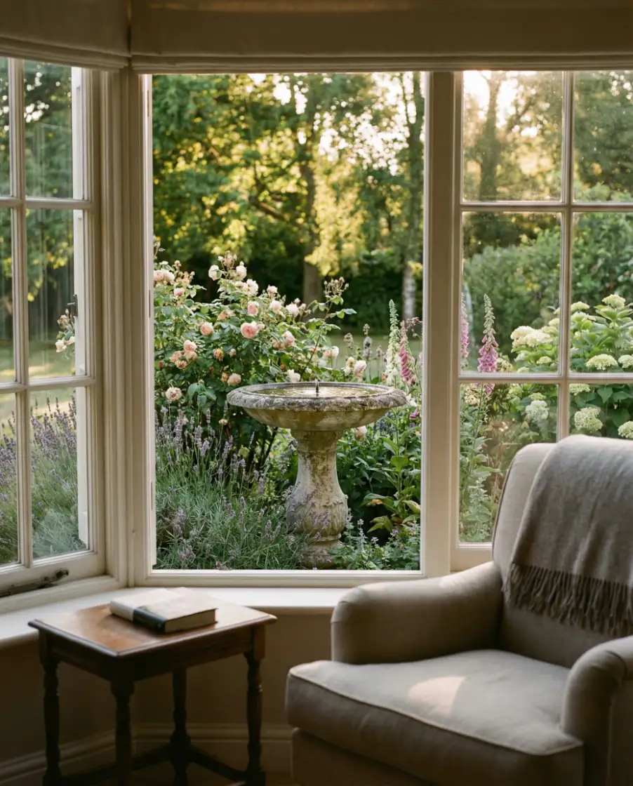 Decorative Front Yard Bird Bath Garden 2