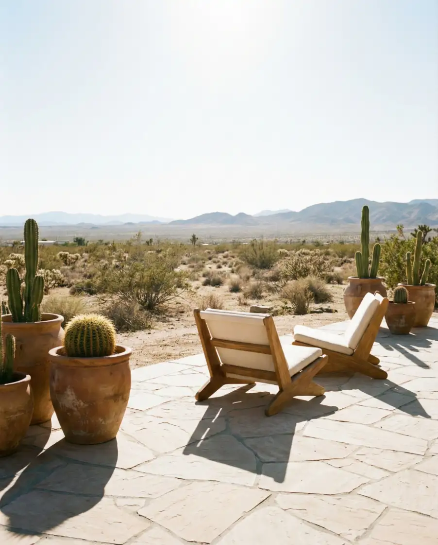 Desert Inspired Minimal Patio 1