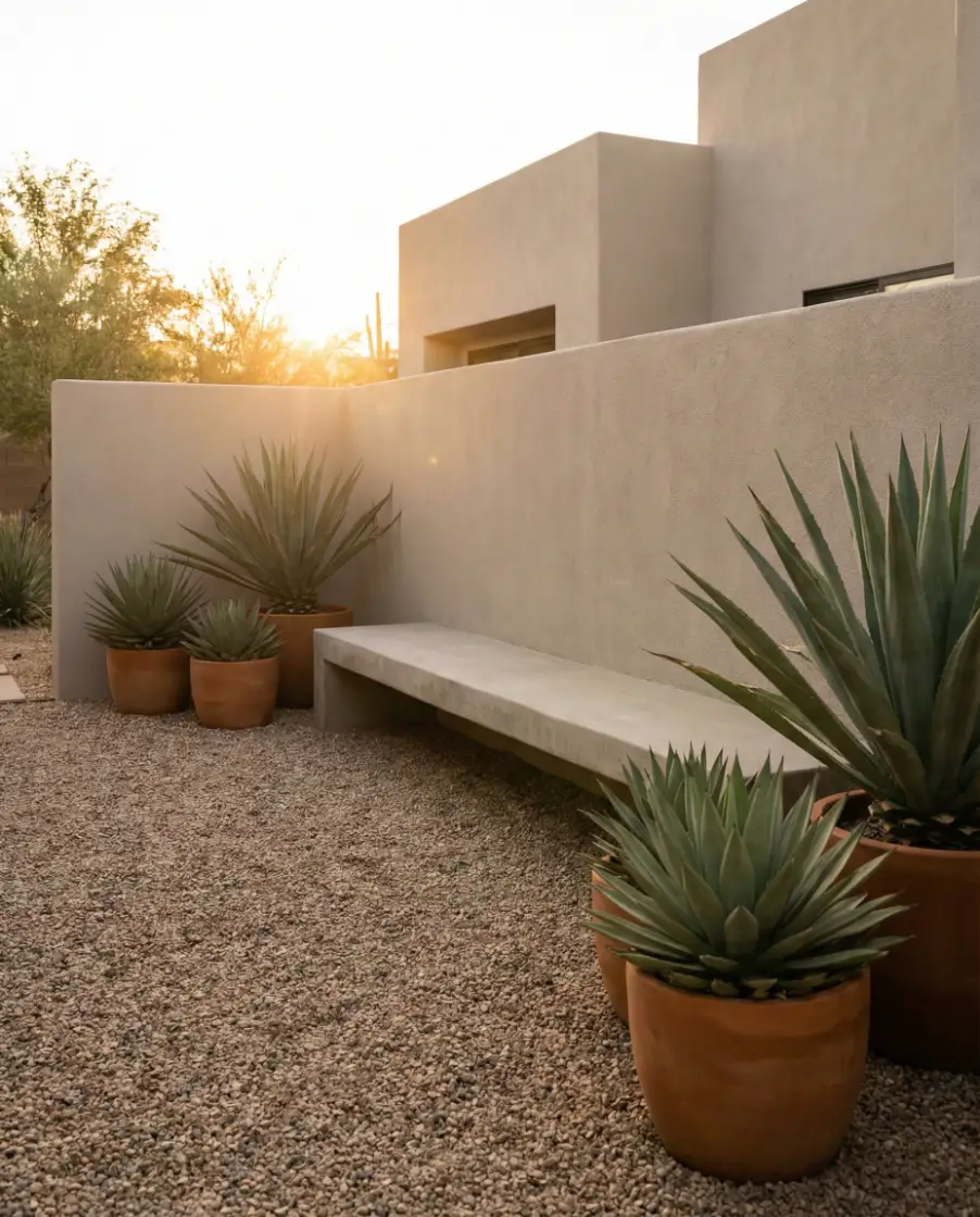 Desert Inspired Minimal Patio 2