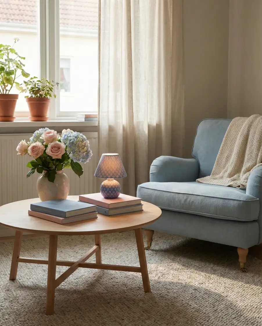 Easter Pastels on a Small Round Table 1