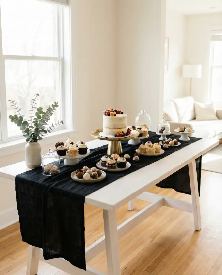 Elegant Black and Gold Celebration Table 2