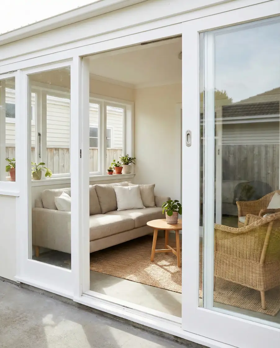 Enclosed Patio Sunroom on a Budget 2