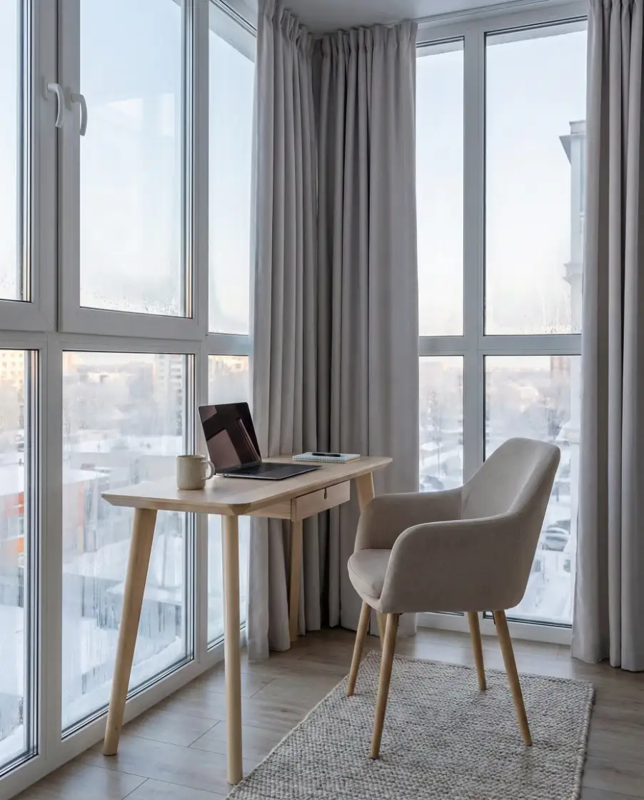 Enclosed Winter Workspace 2