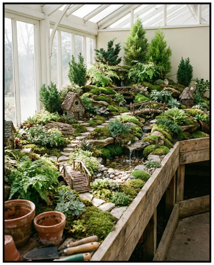 Fairy Garden in a Repurposed Birdcage 2