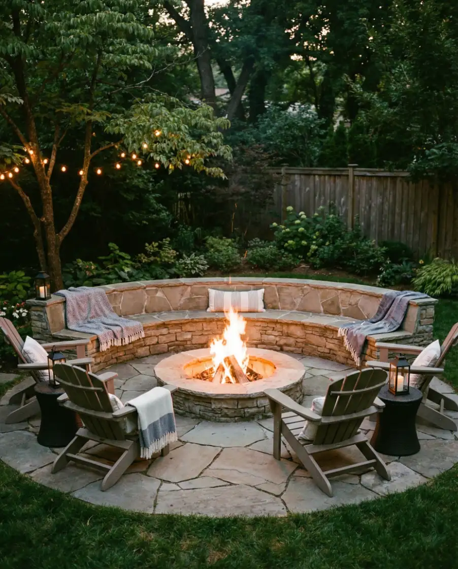 Fire Pit Patio for Social Nights 2