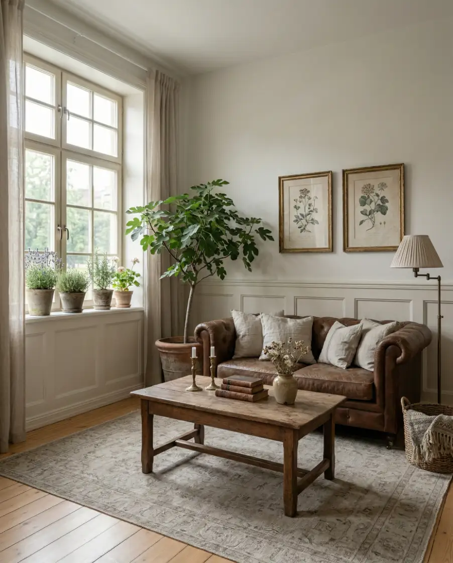 French Country Leather Charm 1