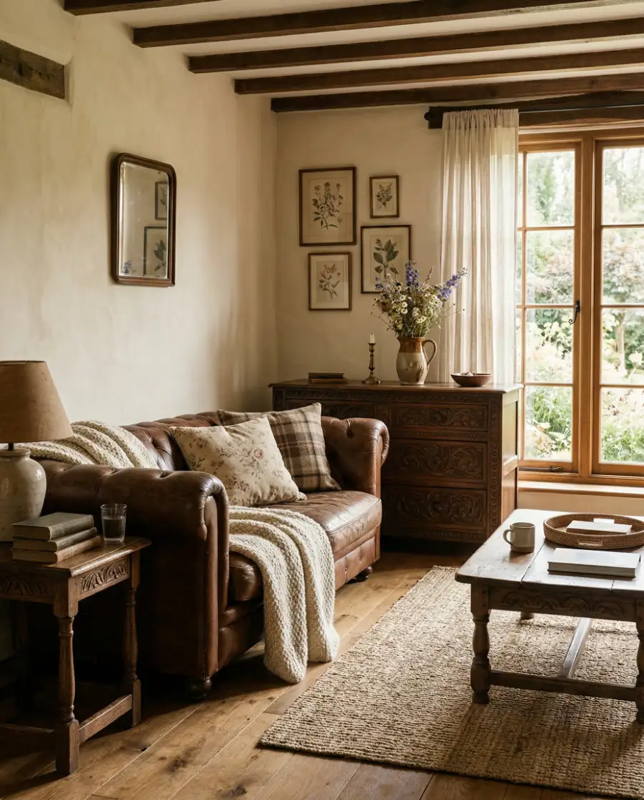 French Country Leather Charm 2