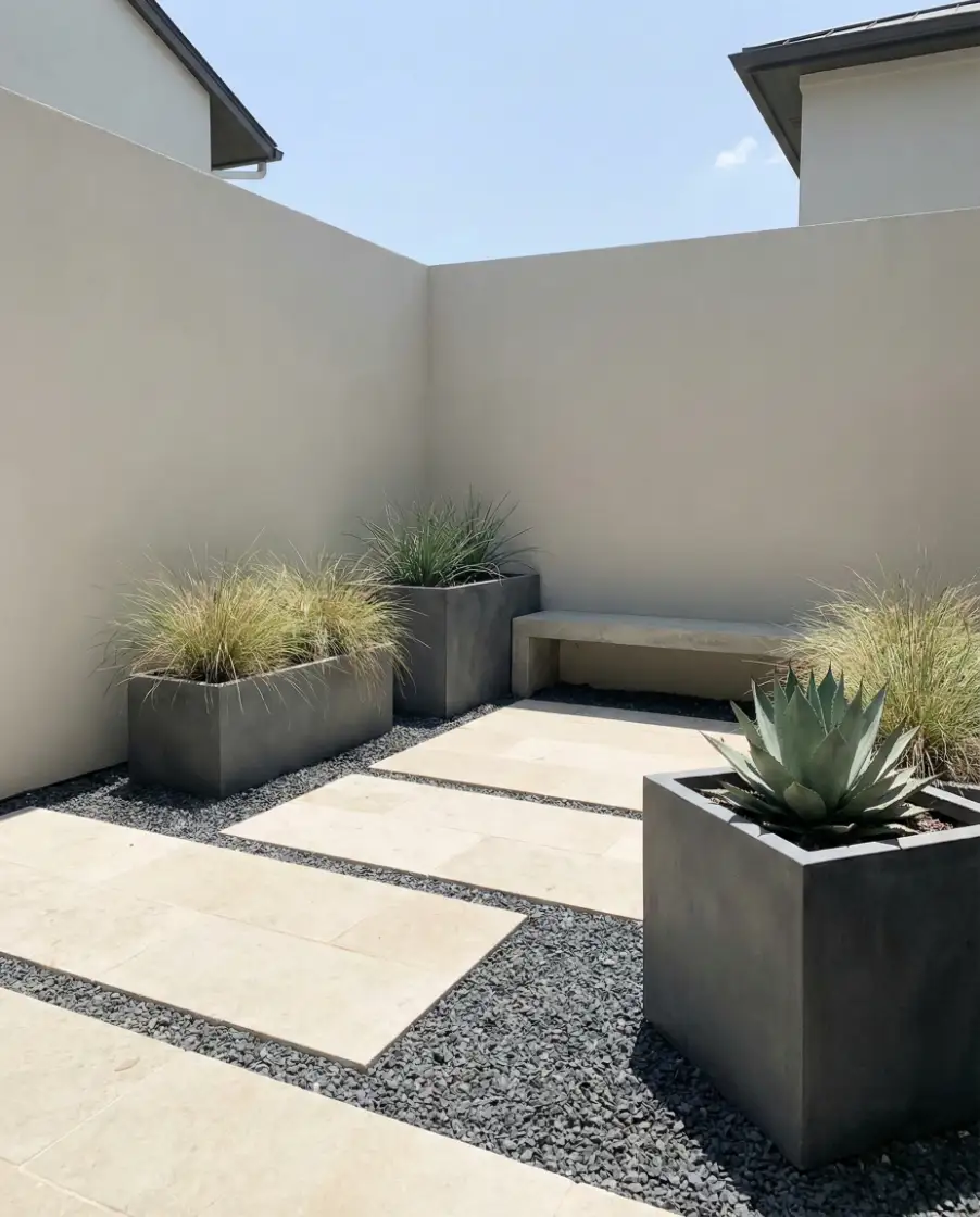 Grassless Modern Courtyard 1