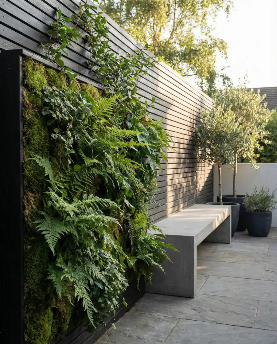 Green Privacy Wall 2