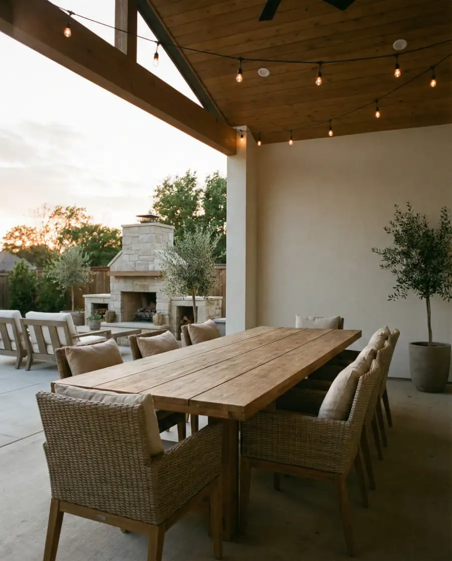 Half Covered Dining Patio 1