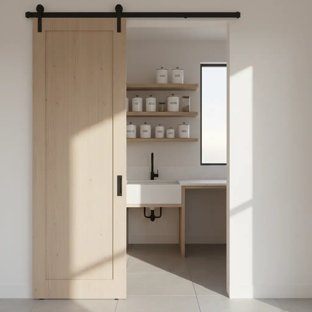 Hidden Butlers Pantry Pocket Door 2
