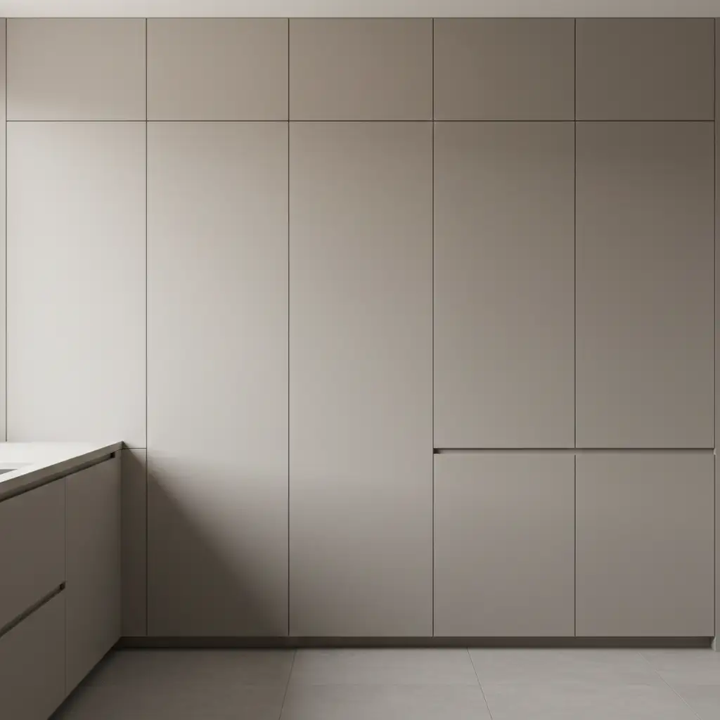 Hidden Pantry Door Matching Cabinets 1