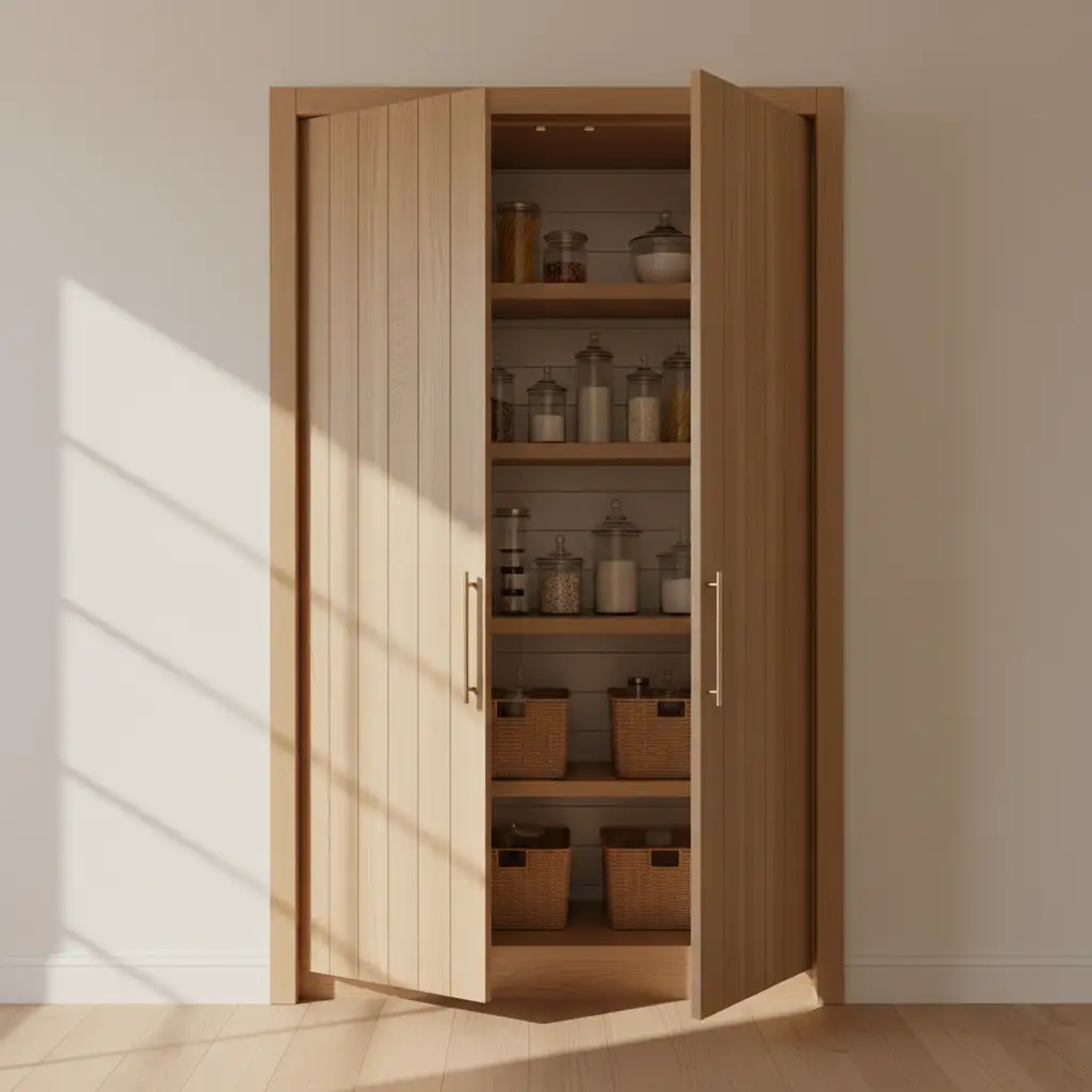 Hidden Pantry Door Matching Cabinets 2