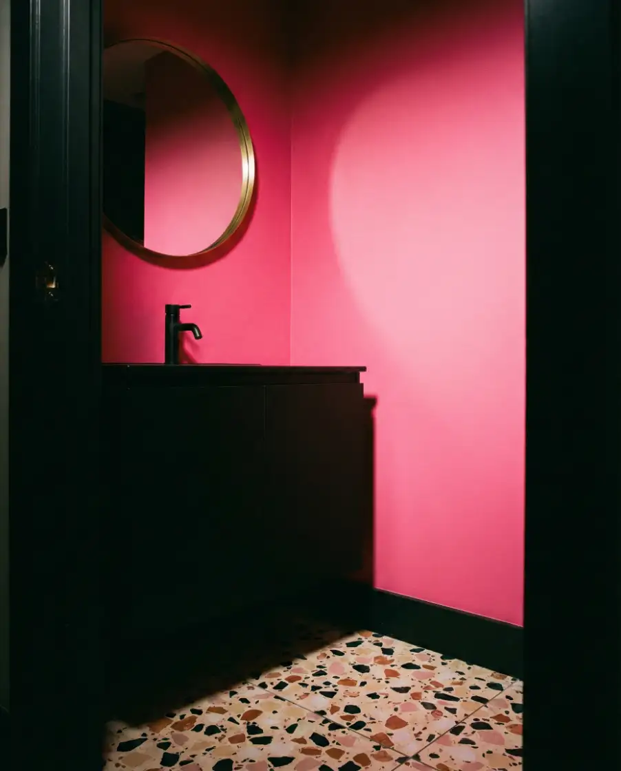 Hot Pink Accent Wall Drama 1