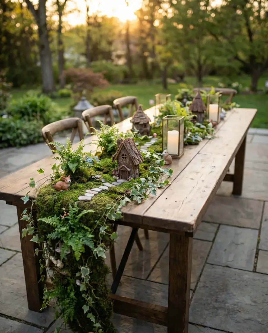 Indoor Fairy Garden Coffee Table Display 2
