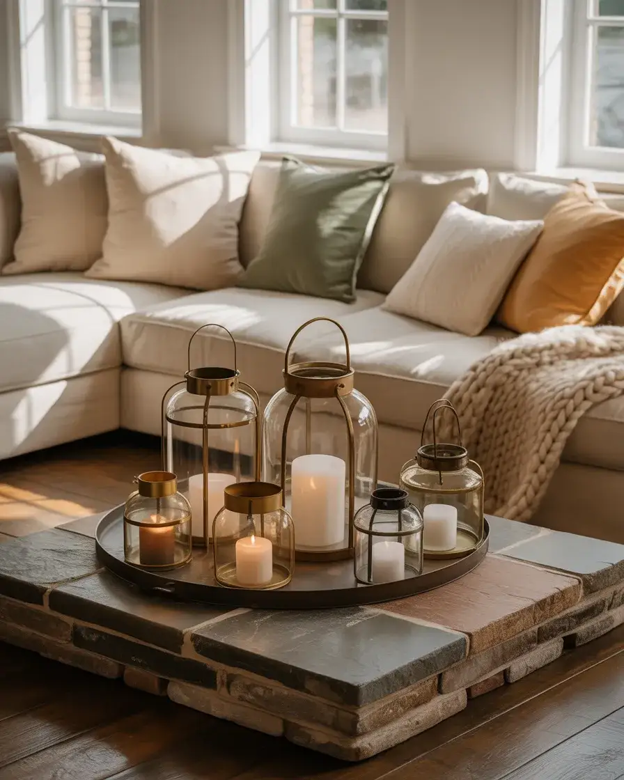 Lantern-Lit Fireplace Styling 1