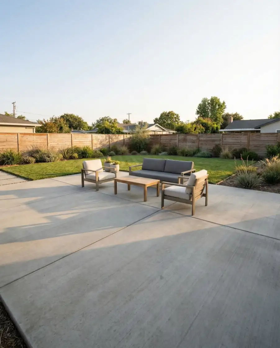 Large 24x24 Concrete Entertaining Zone 2