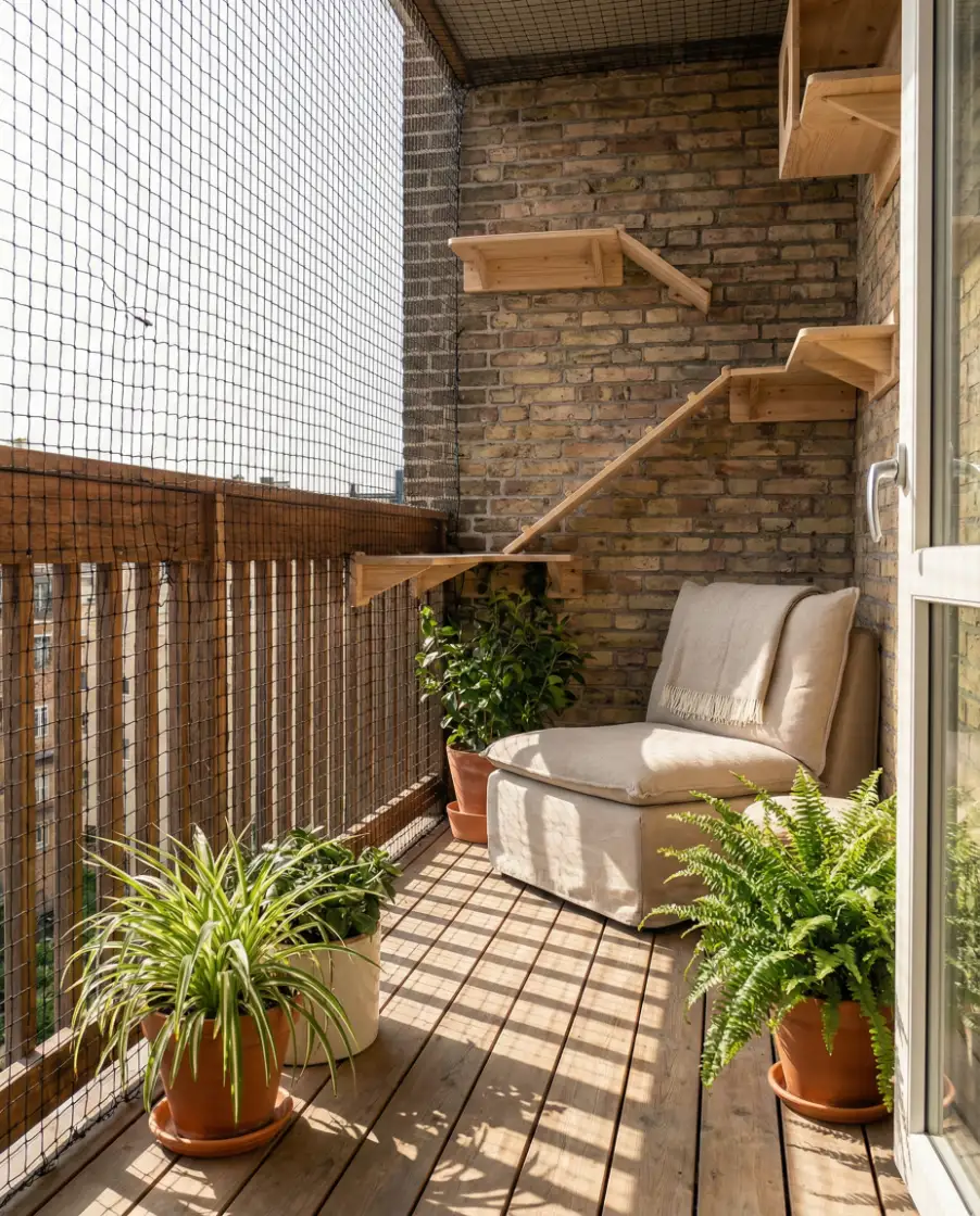 Large Cat-Friendly Balcony 1
