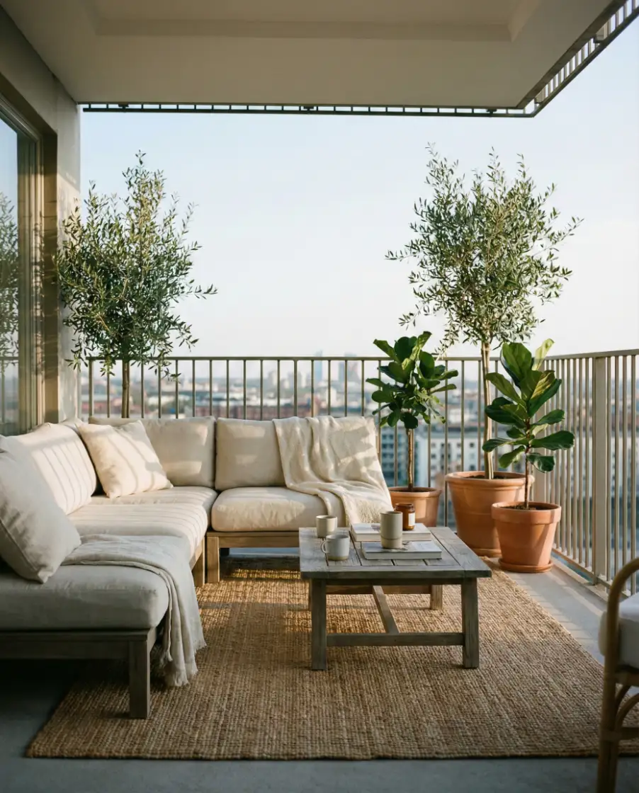 Large Outdoor Living Room Balcony 1