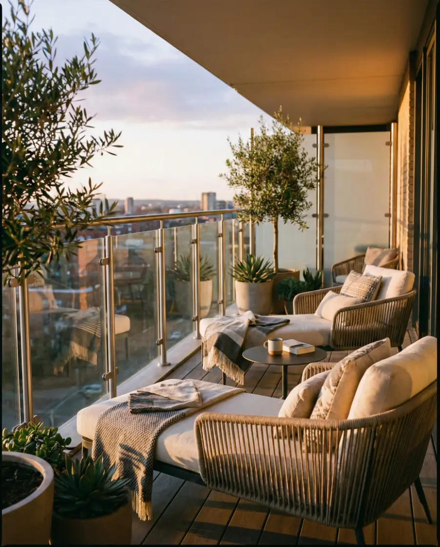 Large Outdoor Living Room Balcony 2