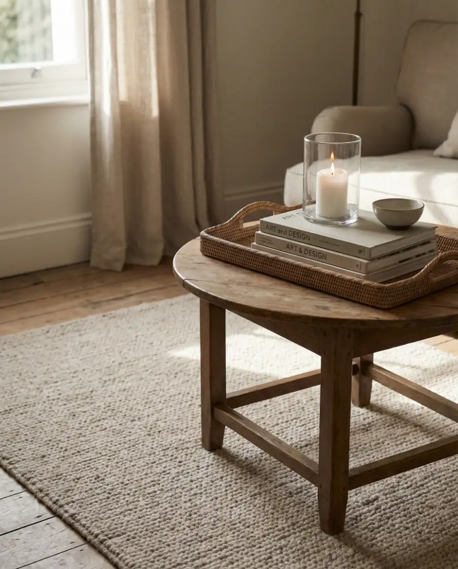 Layered Trays on a Round Table 1