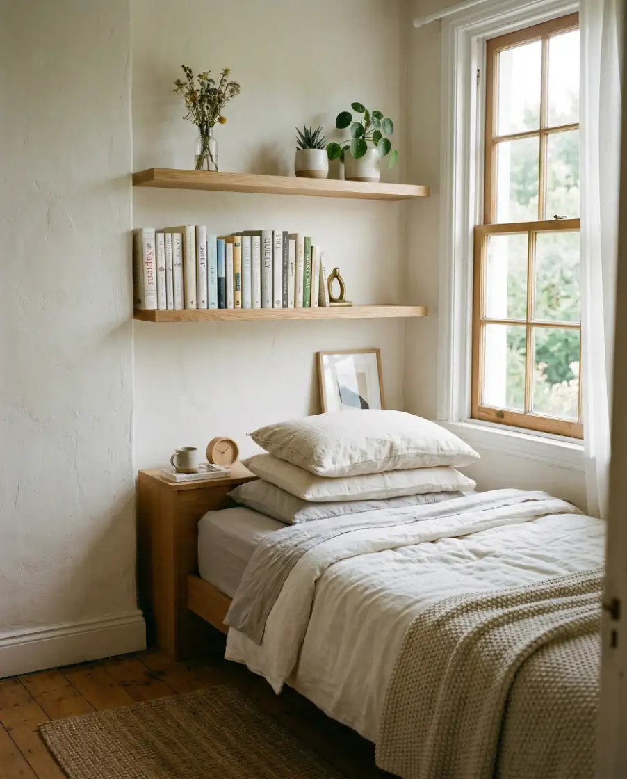 Library-Style Wall Shelves for Home Collections 1