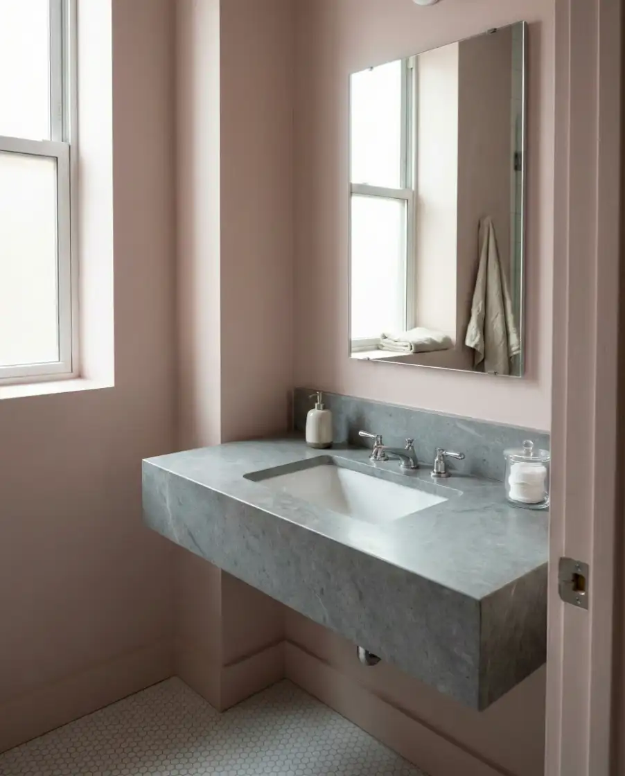 Light Pink and Grey Apartment Calm 1