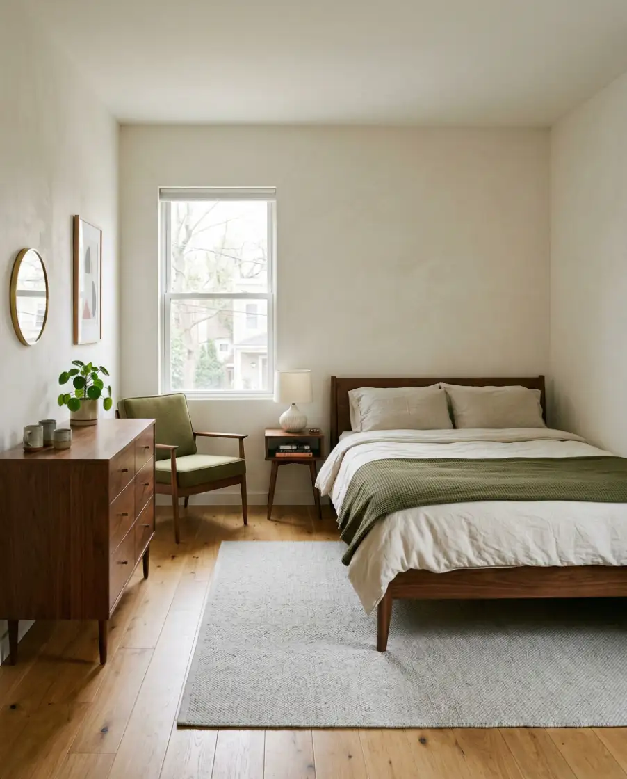 Mid-Century Bedroom for Small Rooms 1