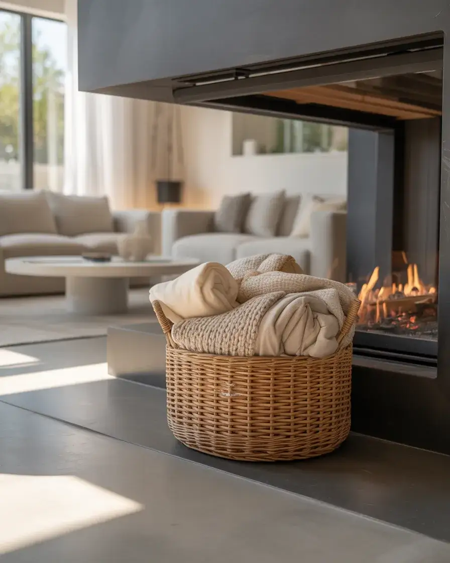 Minimal Front of Hearth Styling 1