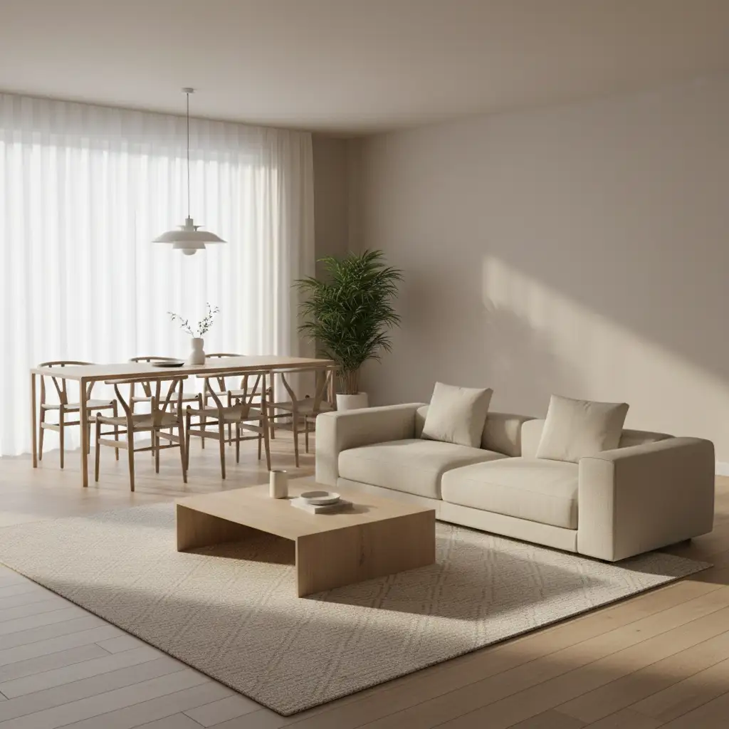 Minimal Living With Dining Areas 1