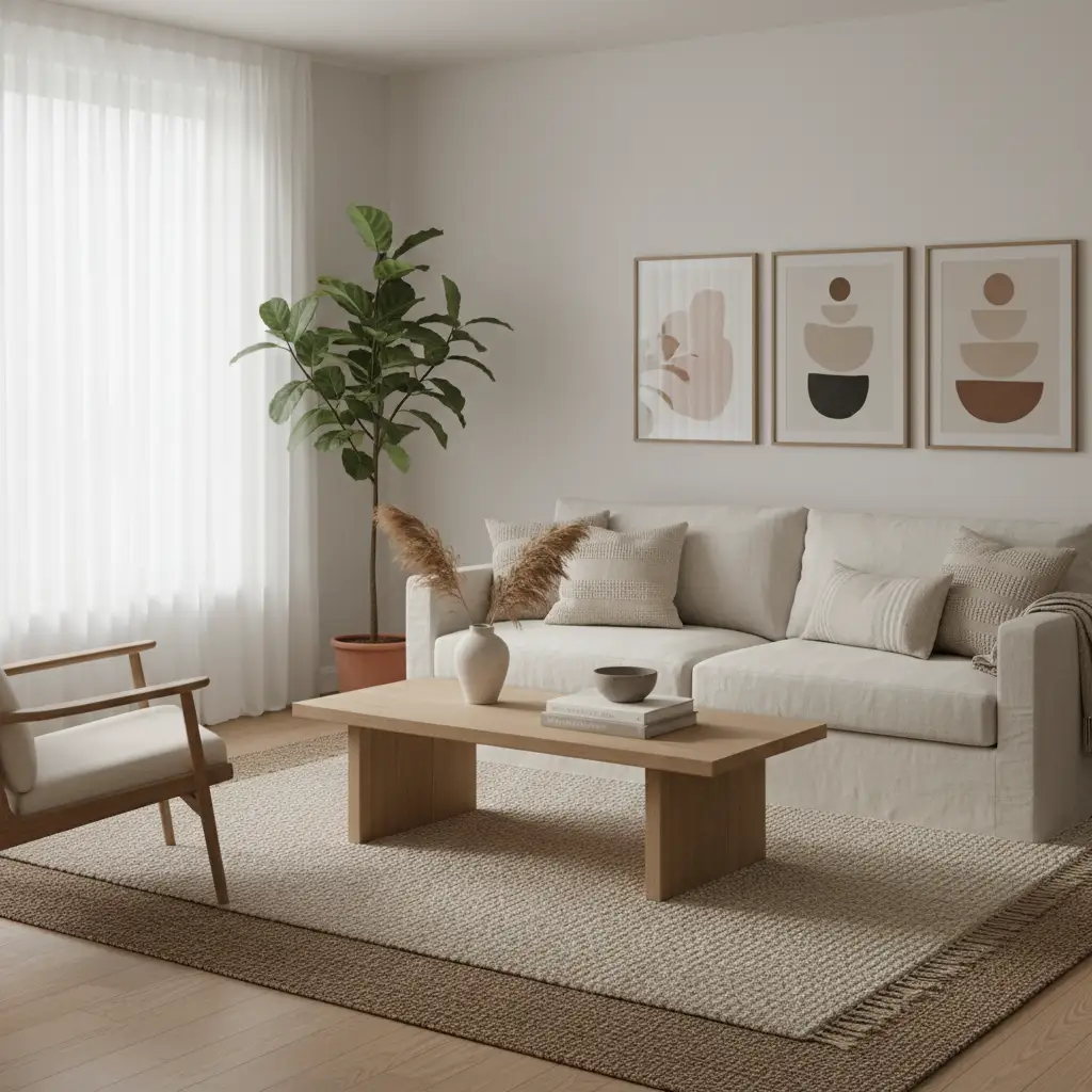 Minimalist Living With Soft Contrast 1