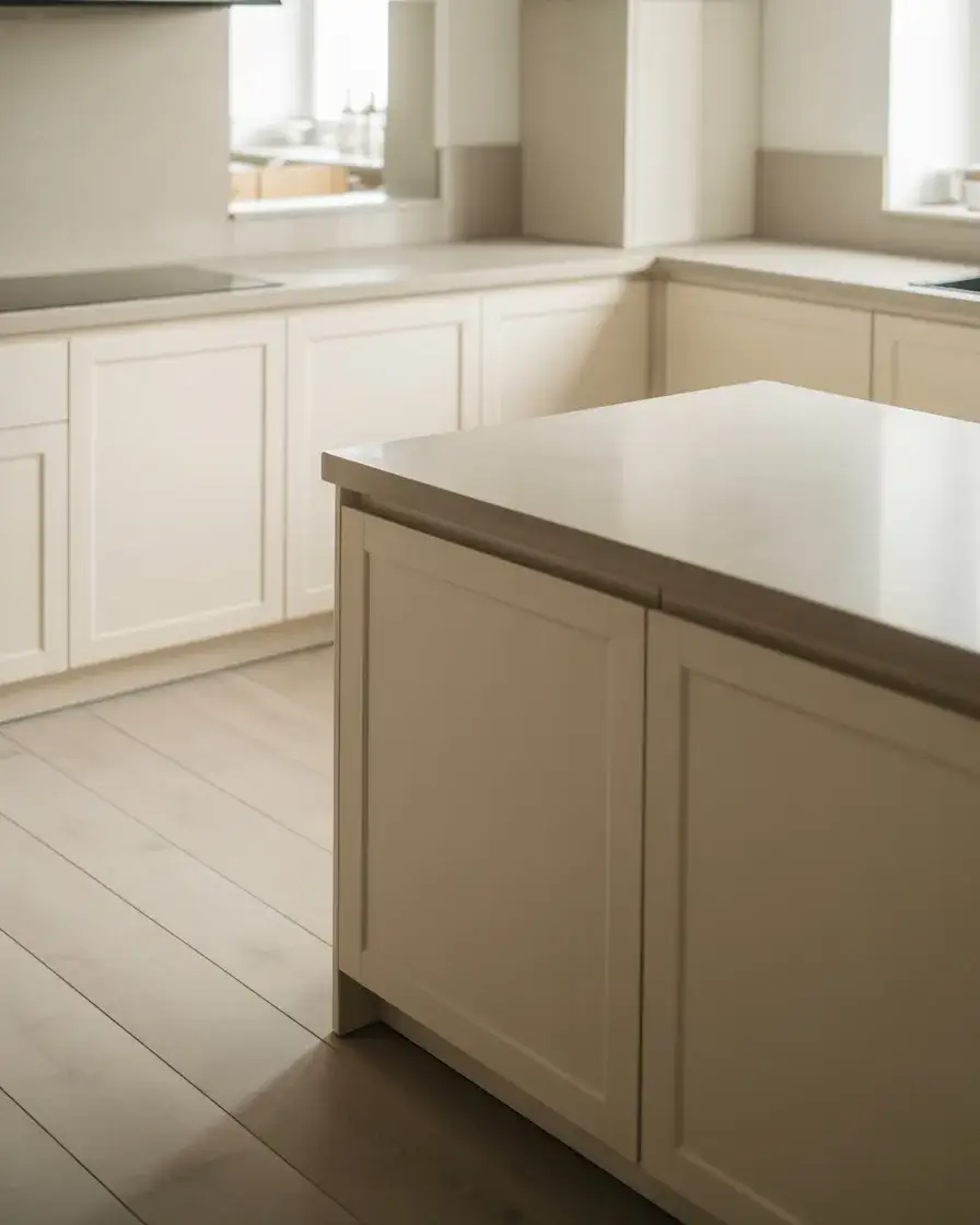 Minimalist Shaker Style White Cabinets 2