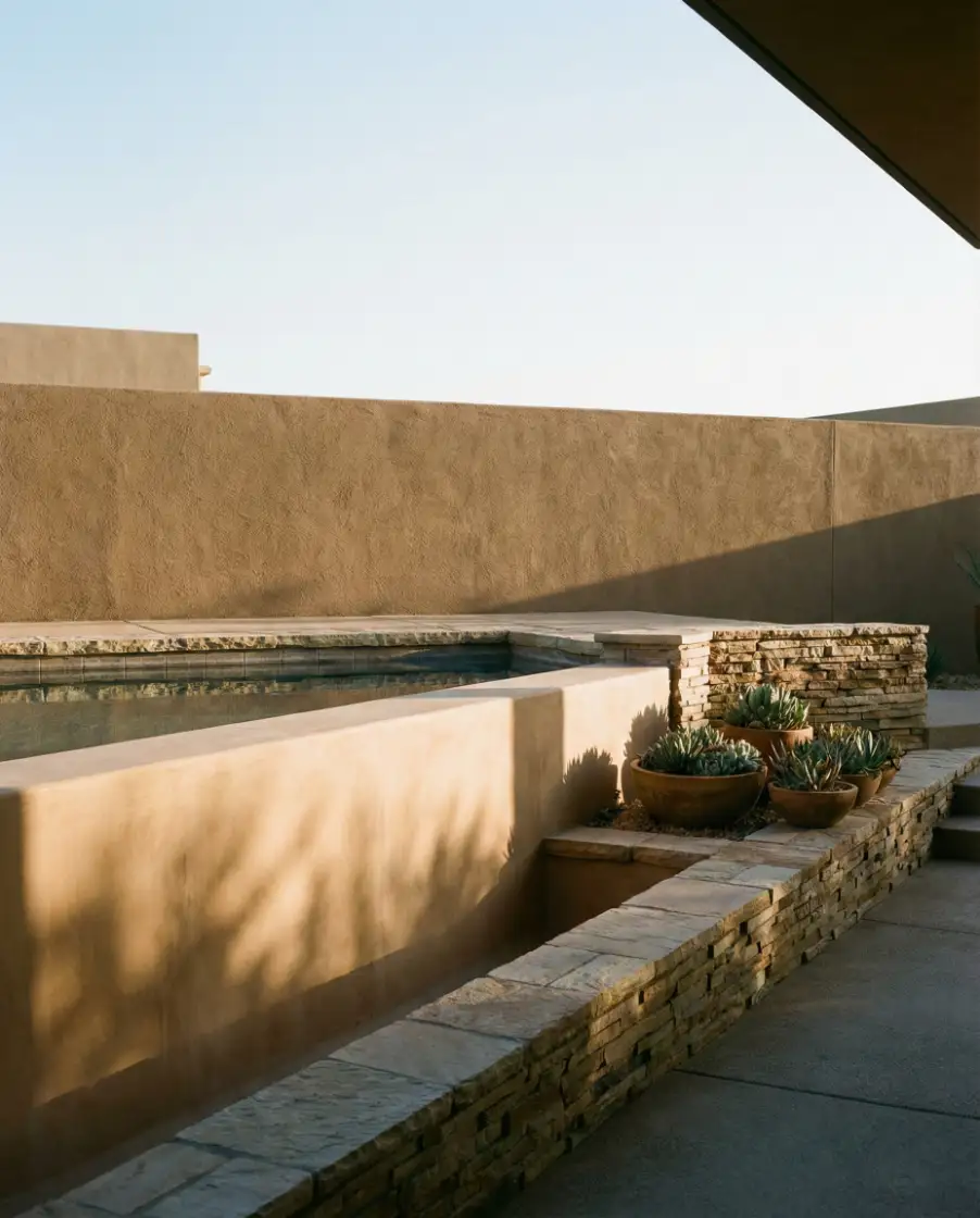 Modern Desert Framing for Arizona Pools 2