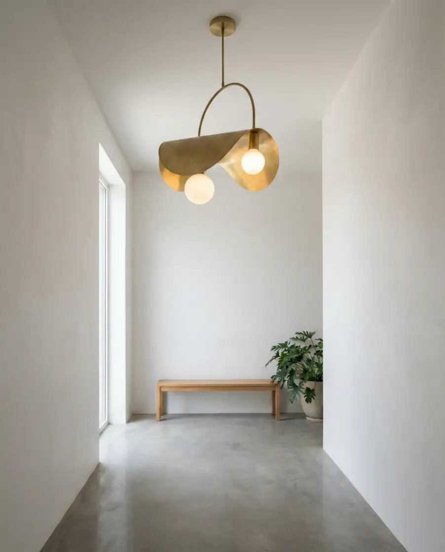 Modern Entrance with Statement Lighting 1