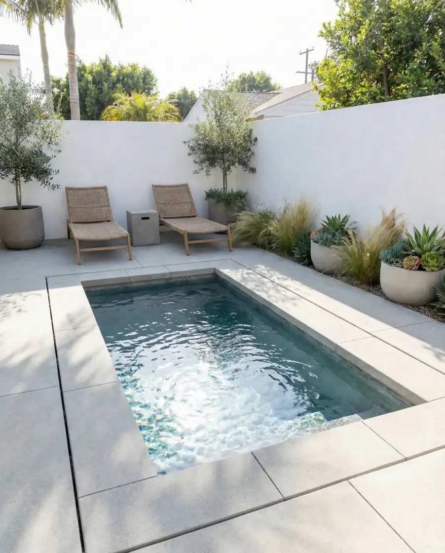 Modern Minimal Pool Micro-Yard 1