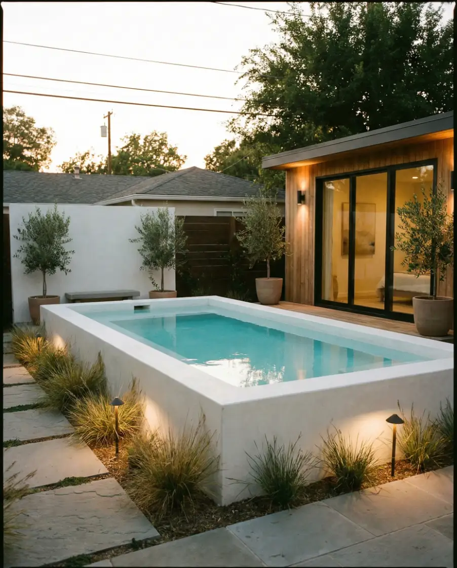 Modern Plunge Pool for Guest House Retreats 2