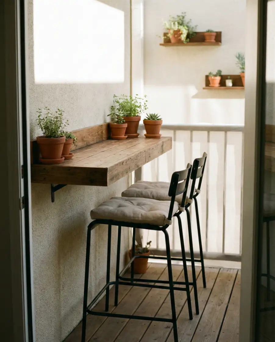 Narrow Breakfast Bar Balcony 1