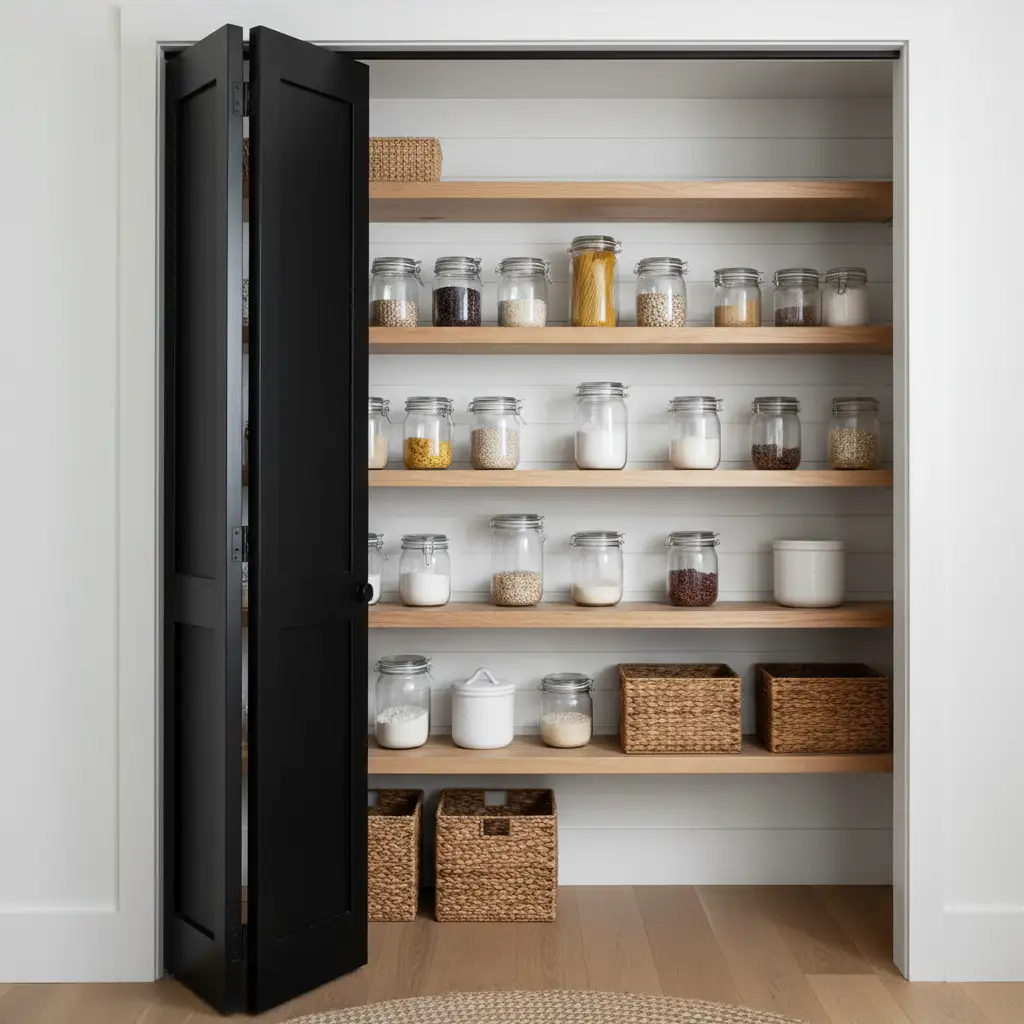 Narrow Folding Pantry Door for Tight Spaces 2
