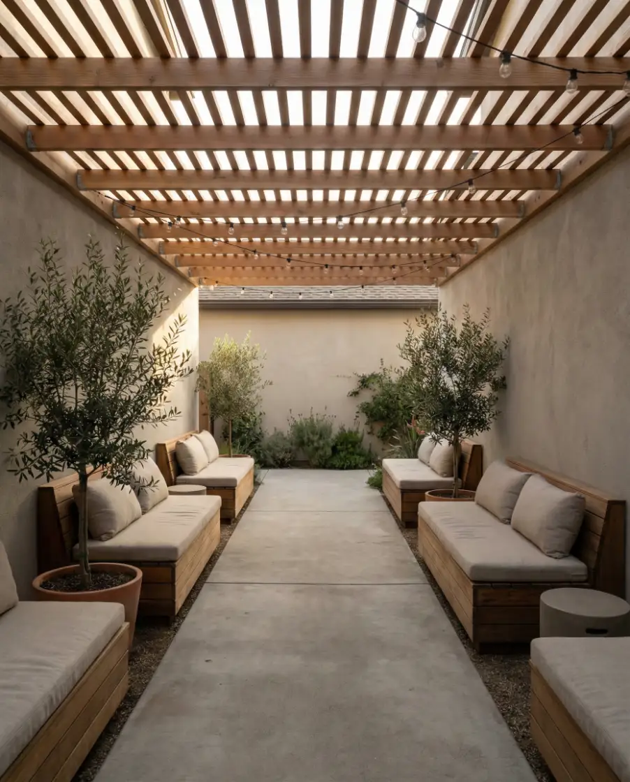 Narrow Side Yard Lounge 2