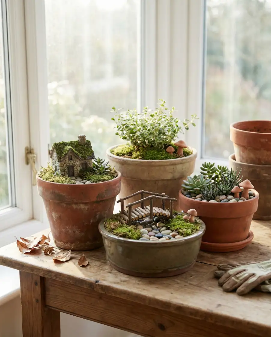 Outdoor Party Fairy Garden Tablescape 1