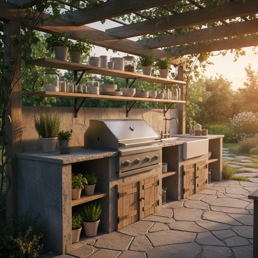 Outdoor Rustic Kitchen Escape 1
