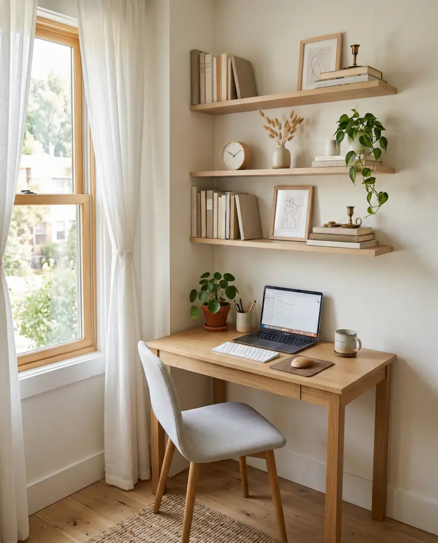 Painted Library Shelves for Living Rooms 2
