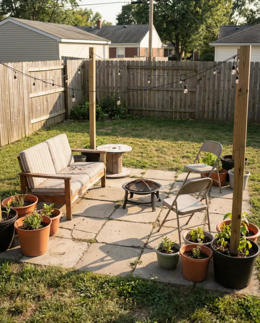 Patio Layout Designed on a Budget 1