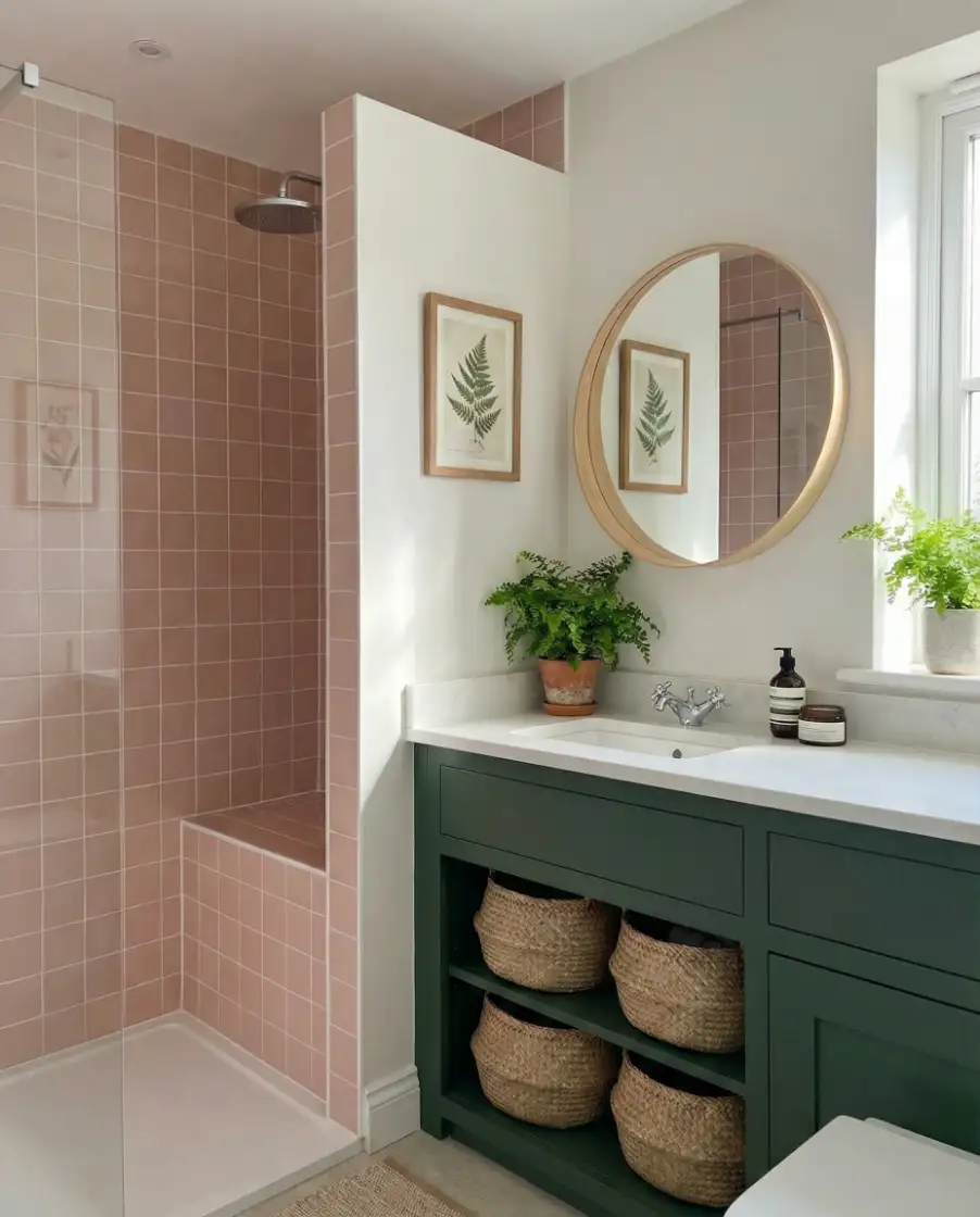 Pink and Green Botanical Escape 1